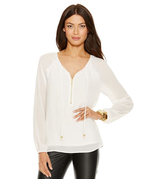 michael kors womens sleepwear|michael kors blouses at macy's.